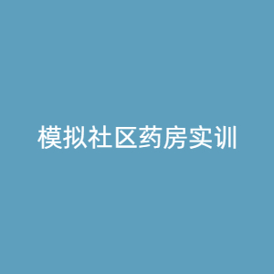 “模拟社区药房实训